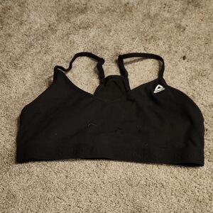 Reebok Black Sports Bra with Logo